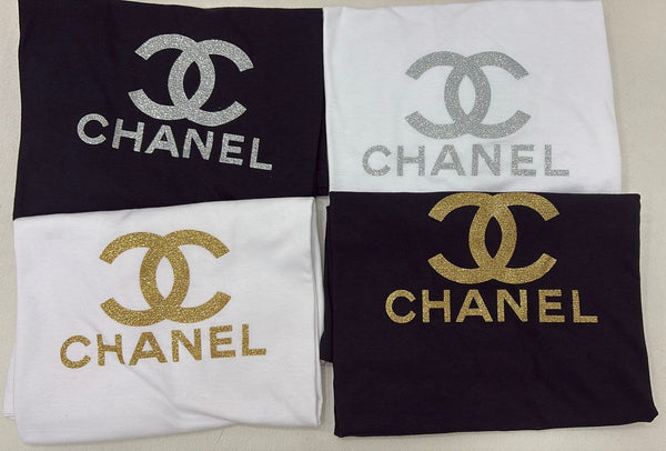 T-shirt Chnl glitter